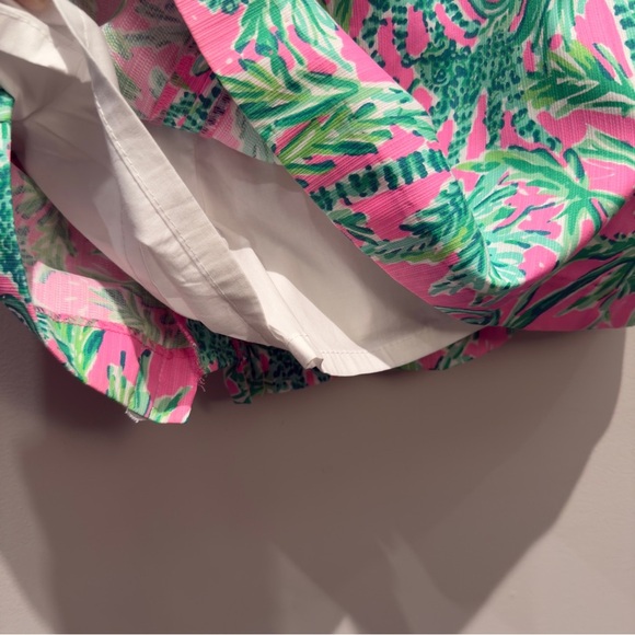 NWOT- Lilly Pulitzer Prosecco Pink Hanging Around Tawney Monkey Skort Size 6 - Picture 8 of 9
